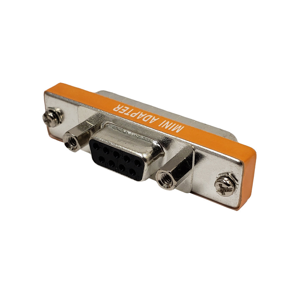 DB9 Female to DB25 Female AT Serial Adapter, Slimline