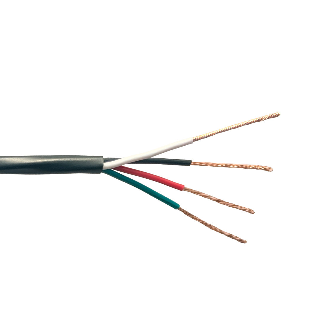 1000ft 4C 18AWG Stranded Control Cable - CMR - Black