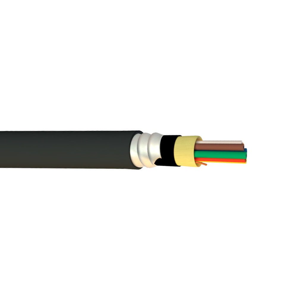 OS2 Singlemode 9 Micron Indoor/Outdoor Armored (Corning SMF-28 Ultra) - OFCP Plenum Fiber Bulk Cable (per meter)