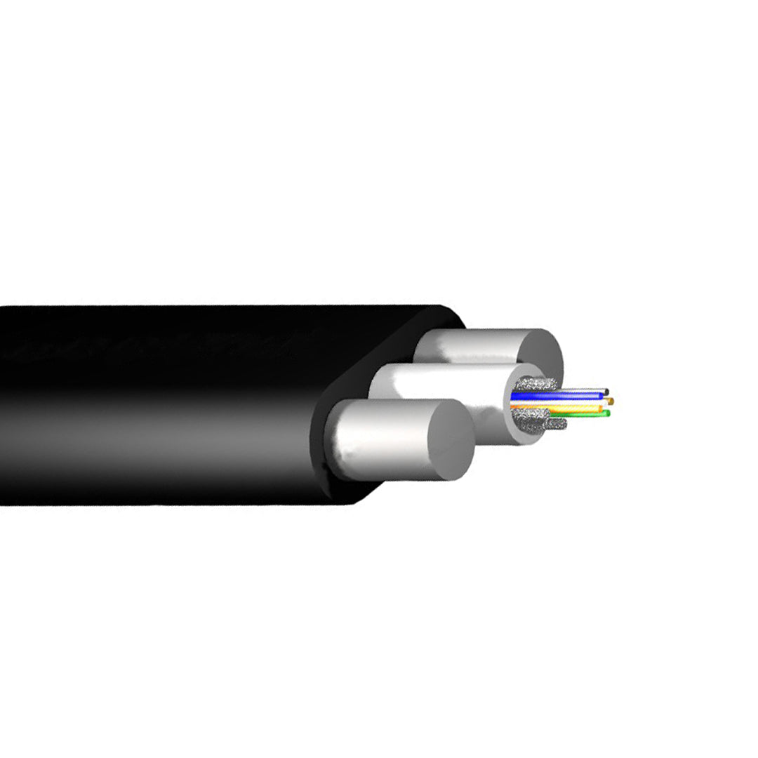 OS2 SingleMode 9 Micron Dielectric Dry Flat Drop Fiber Bulk Cable - (per meter) - 6-strand