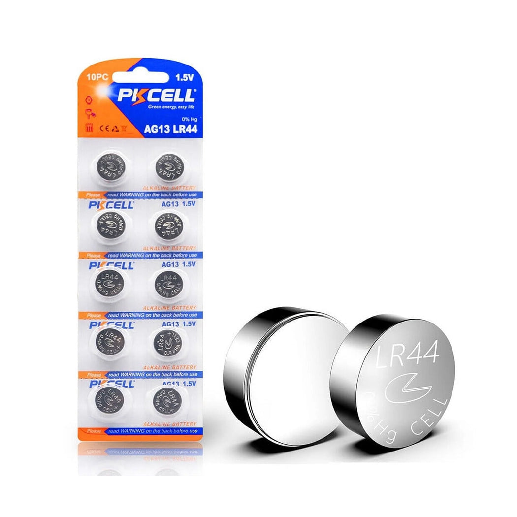 Button Cell 15v Lr44 Alkaline Batteries 10 Pack 8857