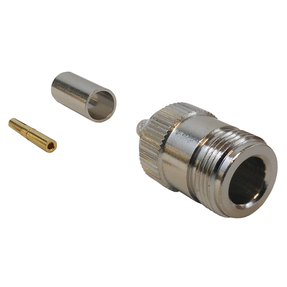 N-Type Female Crimp Connector for LMR-200 50 Ohm