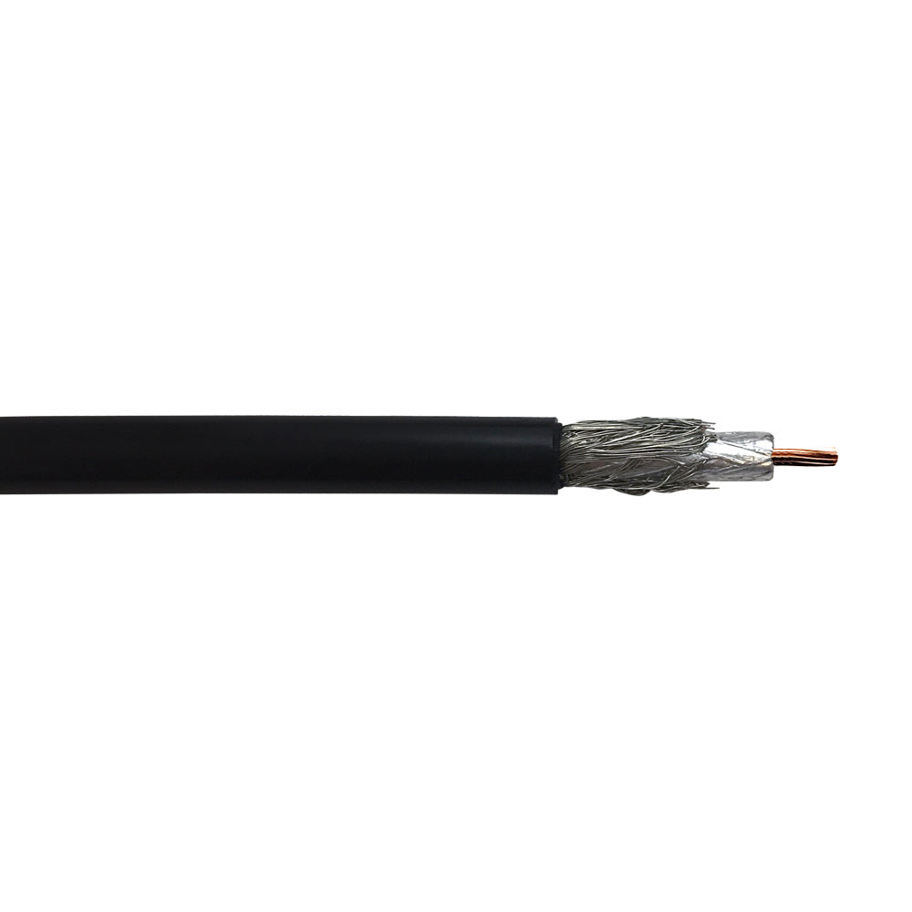 1000ft RF-195 Flexible Bulk Cable 90% TC Braid + Foil - Black