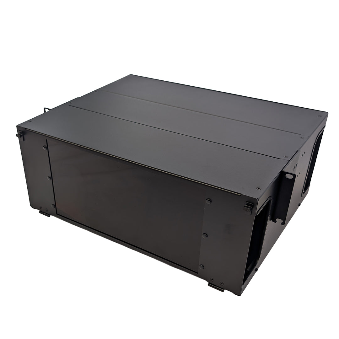 4U Premium LGX Style Sliding Panel (holds 12 cassettes) - Black