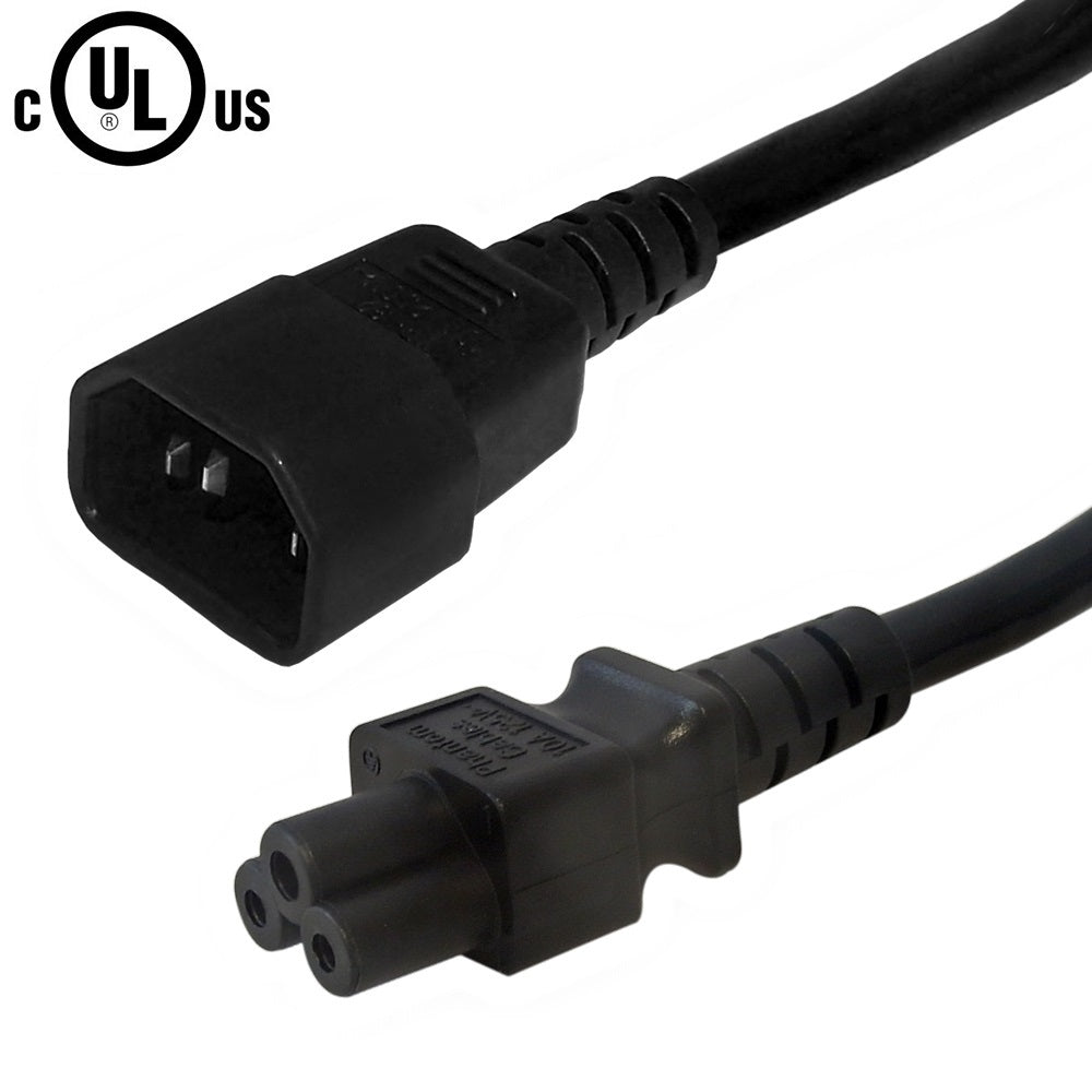 IEC C14 to IEC C5 Power Cable - SJT Jacket