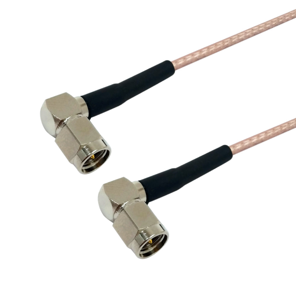 Premium Phantom Cables RG316 SMA Male Right Angle to SMA Male Right Angle Cable