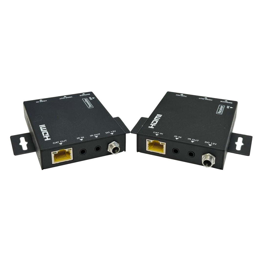 HDMI Extender, 70m 4K@60Hz 4:4:4 w/ HDMI Loop out, IR, ARC and Audio Extraction