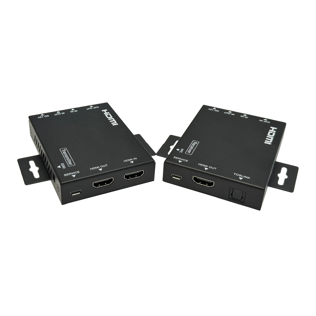 HDMI Extender, 70m 4K@60Hz 4:4:4 w/ HDMI Loop out, IR, ARC and Audio Extraction