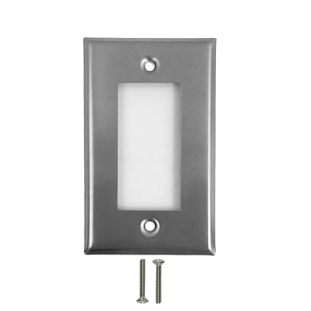 Decora Single Gang - Stainless Steel Wall Plate