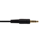 3.5mm 4C Male to Female Cable - Riser Rated CMR/FT4 - Black