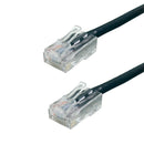 No Boot Custom RJ45 CAT5E 350MHz Assembled Patch Cable - Black