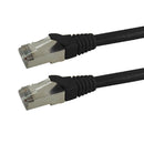 Shielded Custom RJ45 Cat5e 350MHz Assembled Patch Cable - Black