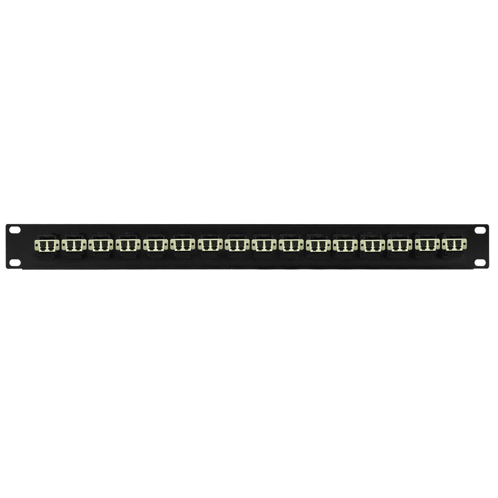 16 Port LC/LC Multimode 62.5u Duplex Patch Panel - 19" Rackmount 1U