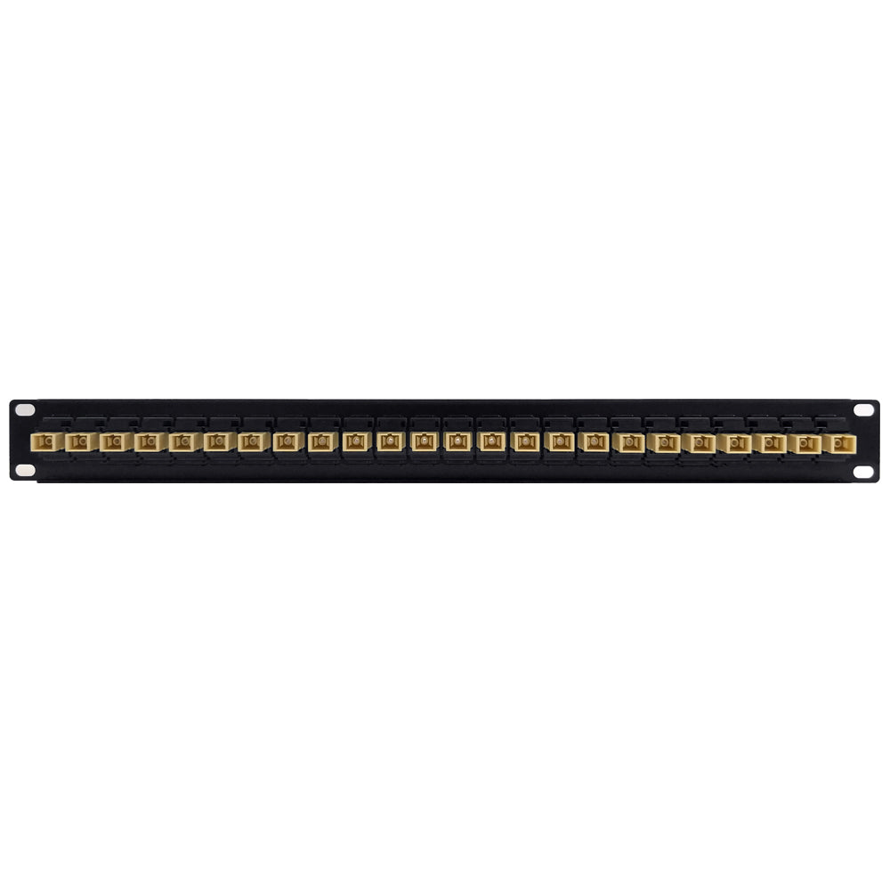 24 Port SC/SC Multimode 62.5u Simplex Patch Panel - 19" Rackmount 1U