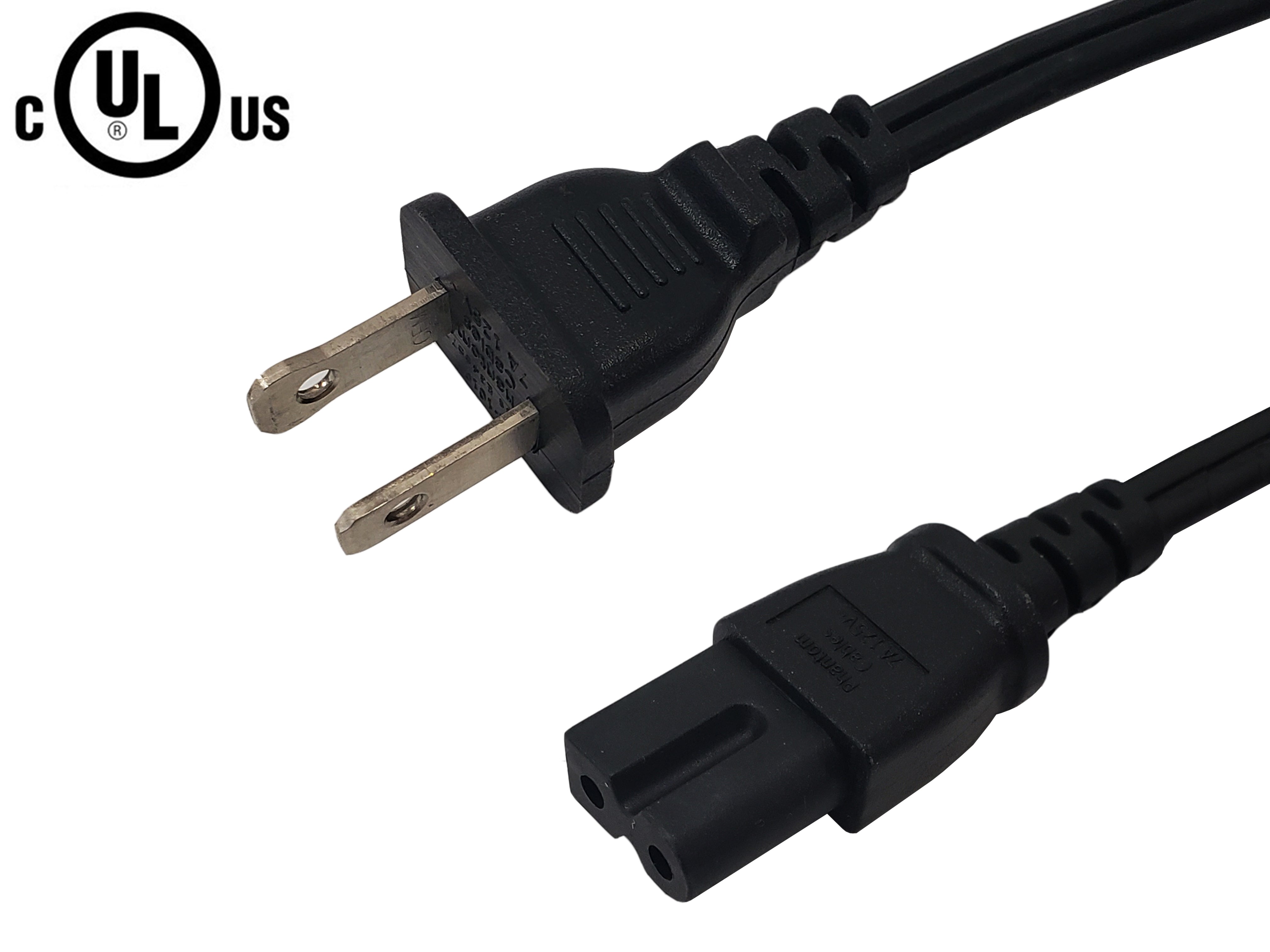 ヒートケーブル NEMA 1-15P to IEC C7 Polarized Power Cable - 18AWG - SPT-2