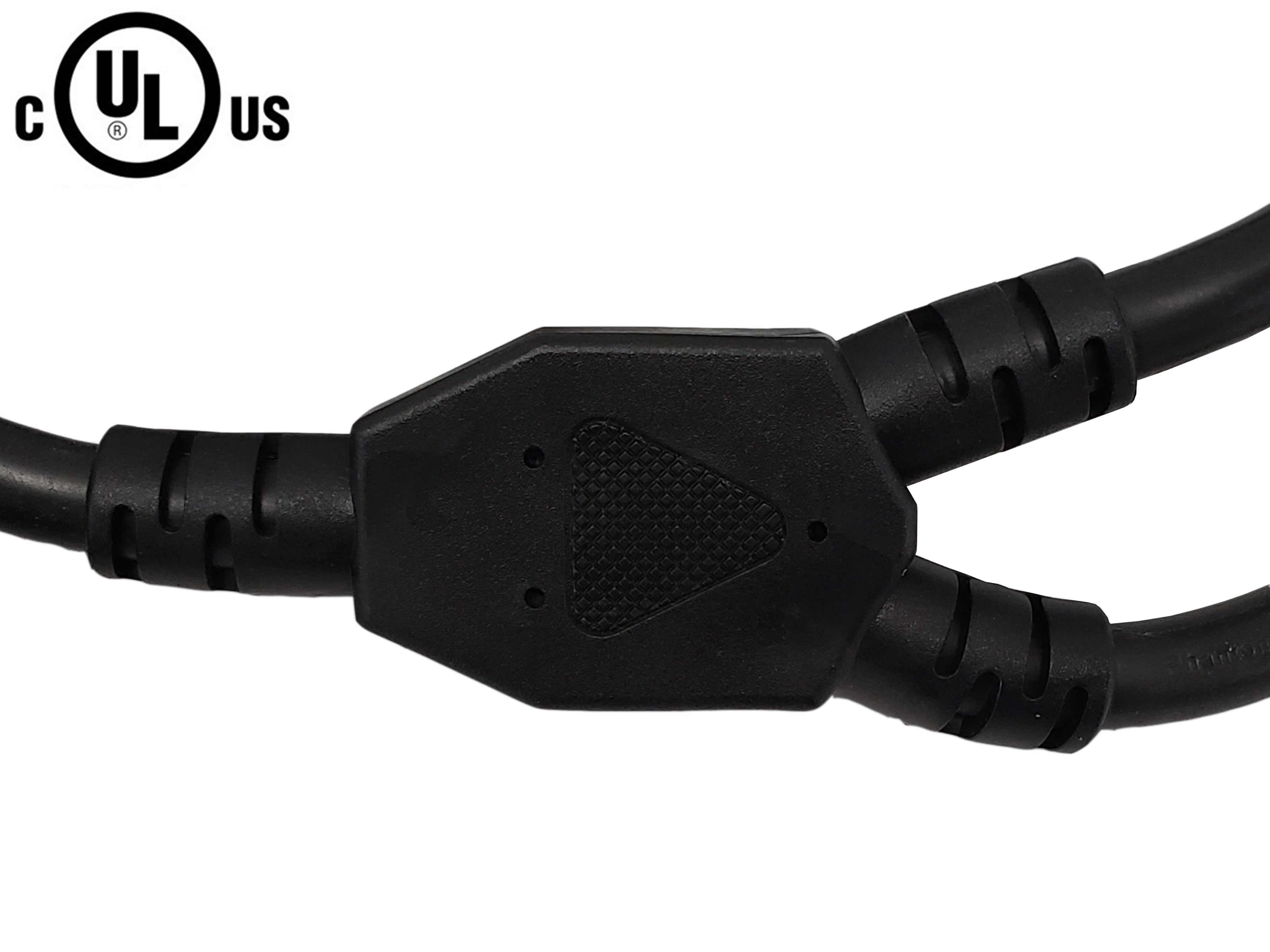 IEC C20 to 2x IEC C13 Power Splitter Cable - SJT