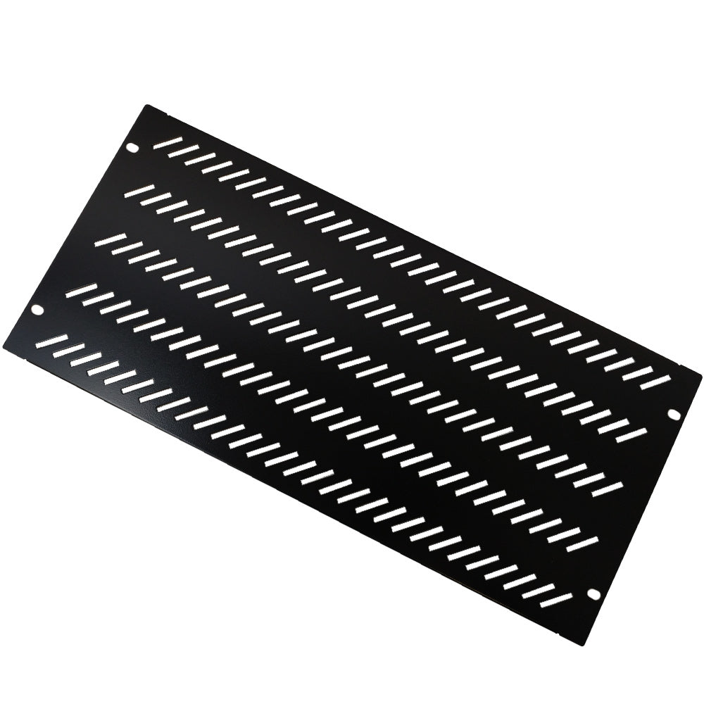 Blank Filler Panels - Black 5U - Vented