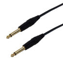 Premium Phantom Cables TS Mono Male to TS Mono Male Instrument/Guitar Cable