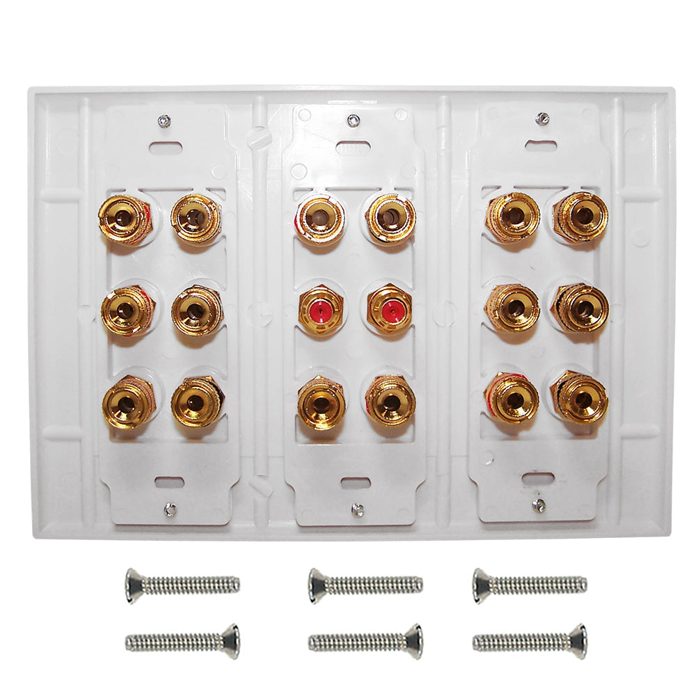 8.2 Surround Sound Wall Plate Kit - White