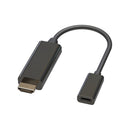 4 inch HDMI Male to USB Type-C Female 4K@60Hz Adapter - BLACK