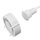 3/4 Inch Recessed Magnetic Contact Sensor with Leads for Alarm Systems Suitable for Steel Doors with Channel - White (Pack of 10)