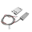 Armored Surface Mount Magnetic Contact Sensor with Bracket for Alarm Systems - SPDT