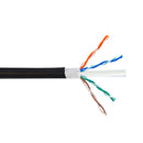 CAT6A Hi-Flex Harsh Environment 4 Pair 24AWG U/UTP Stranded Bulk Cable – PUR Jacket - BLACK