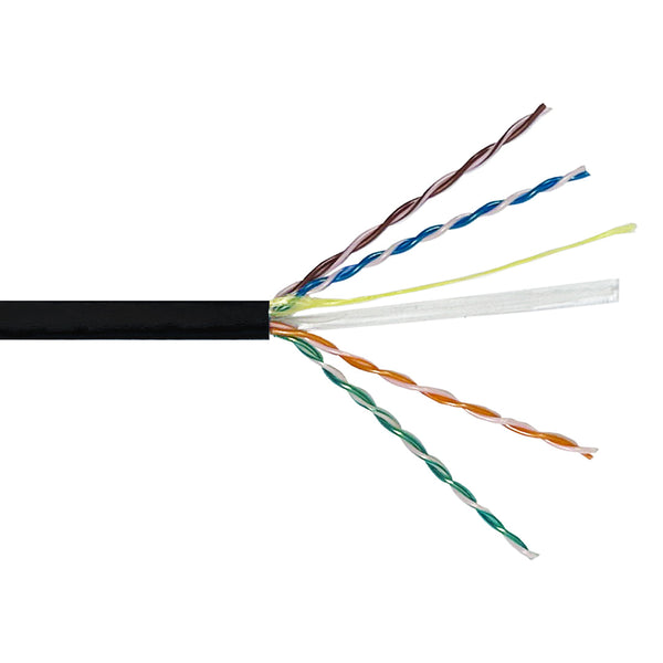 1000ft CAT6A Solid U/UTP 650Mhz 23AWG CMP Plenum Bulk Cable