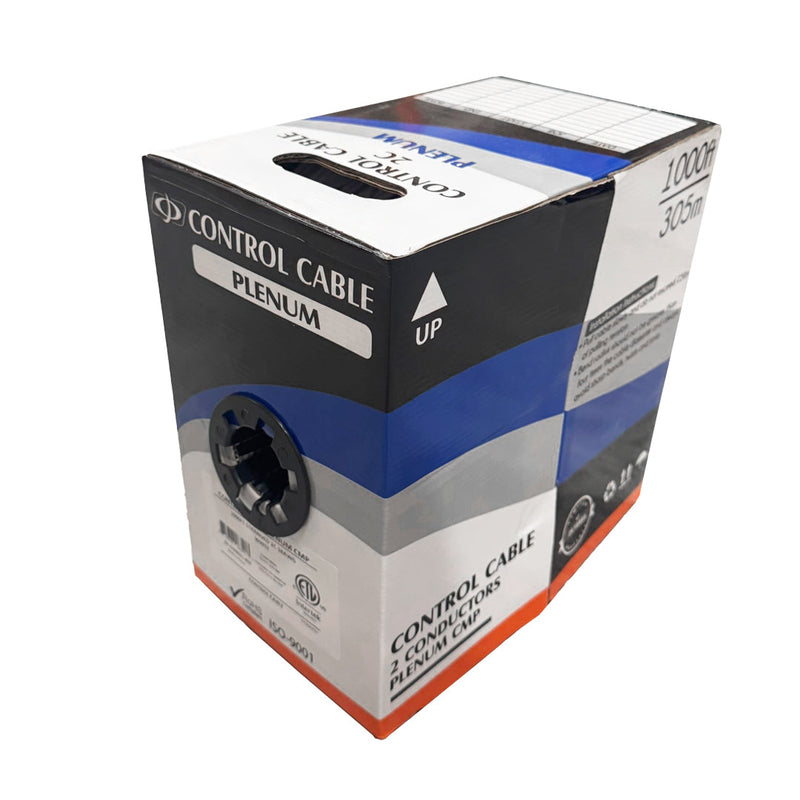1000ft 2C 18AWG Stranded Control Cable - CMP Plenum