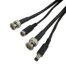 RG59 BNC Security Camera Cable + DC Power (2.1mm M/F)