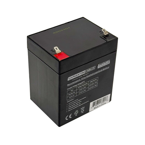 Sealed Lead Acid Battery 12V 5amp - F1 Terminals