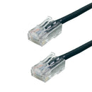 No Boot Custom RJ45 CAT6 550MHz Assembled Patch Cable - Black