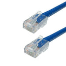 No Boot Custom RJ45 CAT6 550MHz Assembled Patch Cable - Blue