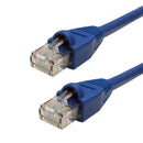 Regular Boot Custom RJ45 CAT6 550MHz Assembled Patch Cable - Blue
