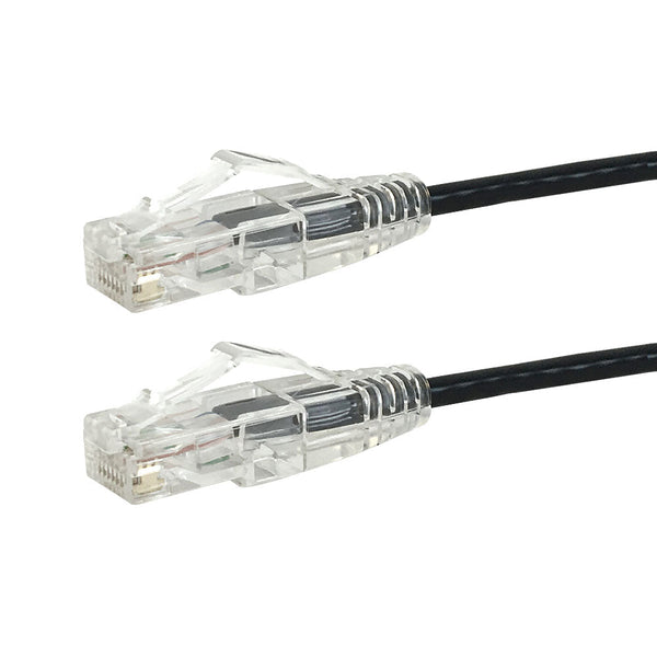 CAT6A 28AWG UTP 10GB Ultra-Thin Patch Cable - Premium Fluke® Patch Cable Certified - CMR Riser Rated