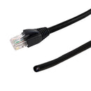 RJ45 to Blunt CAT6 Solid UTP Gel Filled Outdoor UV Direct Burial Pigtail Cable - Black