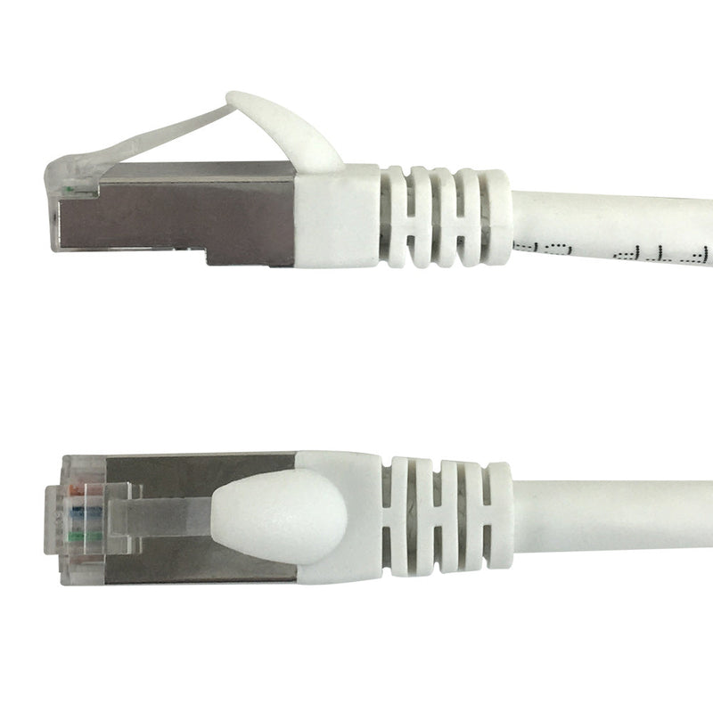 RJ45 Cat5e F/UTP Solid Shielded 23AWG Molded Patch Cable - CMP Plenum Rated