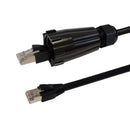 RJ45 Male with IP68 Shroud to RJ45 CAT6 Shielded FTP Outdoor UV / Direct Burial Patch Cable - Black