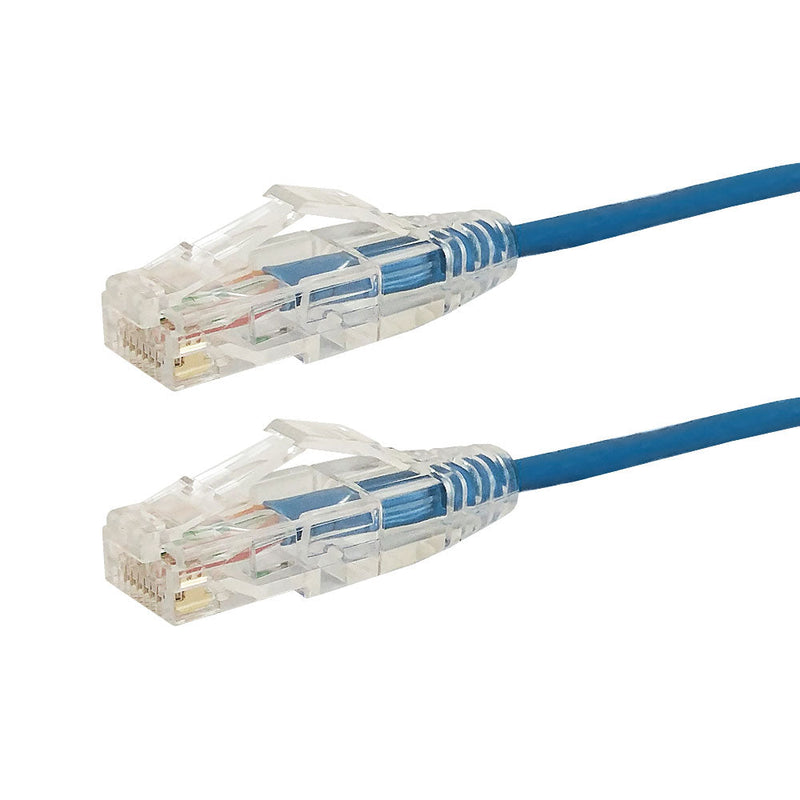 CAT6A 28AWG UTP 10GB Ultra-Thin Patch Cable - Premium Fluke® Patch Cable Certified - CMR Riser Rated