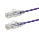 CAT6A 28AWG UTP 10GB Ultra-Thin Patch Cable - Premium Fluke® Patch Cable Certified - CMR Riser Rated