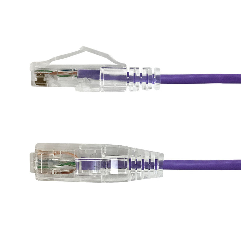 CAT6A 28AWG UTP 10GB Ultra-Thin Patch Cable - Premium Fluke® Patch Cable Certified - CMR Riser Rated