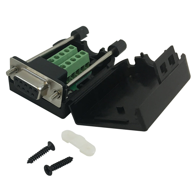 DB9 Female Screw Down Field Termination Connector Kit