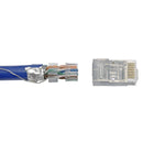 RJ45 Cat6a Shielded 3-pcs Plug (Solid or Stranded) (8P 8C) - Pack of 50
