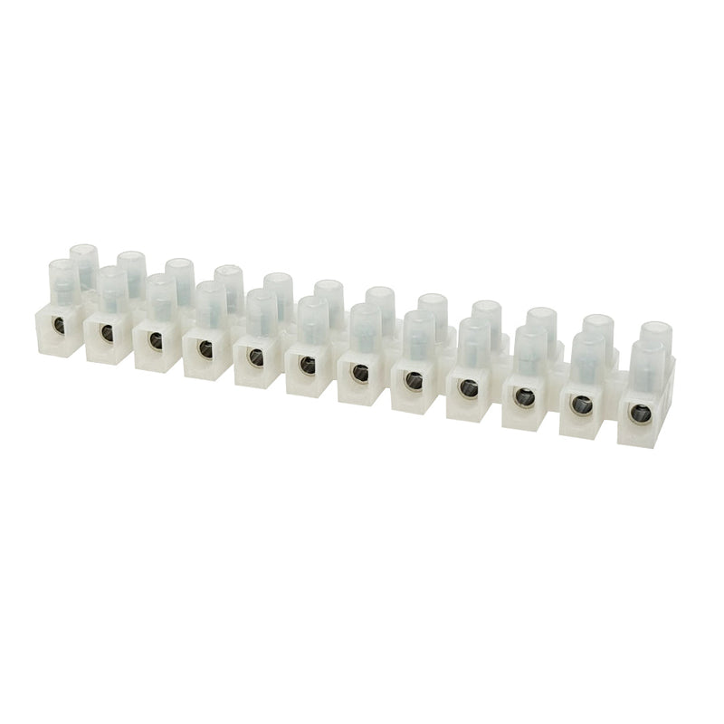 Insulated Terminal Block - 3.4mm - 12 circuit - 22AWG to 12AWG - 30A 600V