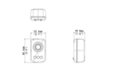 WiFi chime for SCD-3DB-100-WH Doorbell - WHITE