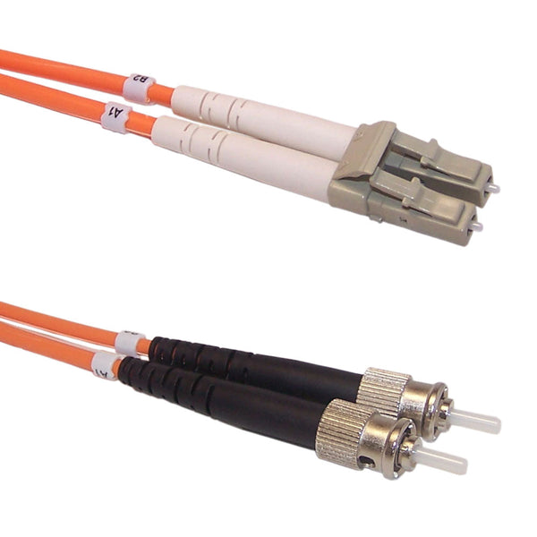 OM1 Multimode Duplex LC/ST 62.5 Micron -Fiber Optic Patch Cable - 3mm Jacket - LSZH/OFNR