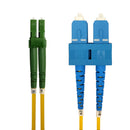 OS2 Singlemode Duplex LC/APC to SC 9 Micron - Fiber Optic Patch Cable -  LSZH/OFNR