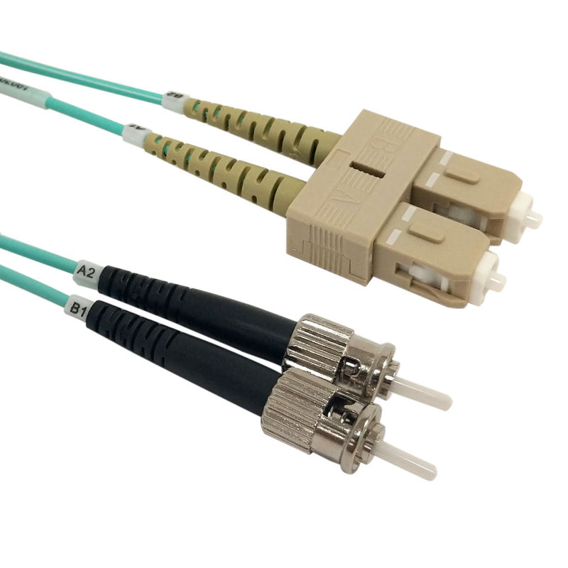 OM3 Multimode Duplex SC/ST 50 Micron - Fiber Optic Patch Cable - 2mm Jacket - LSZH/OFNR