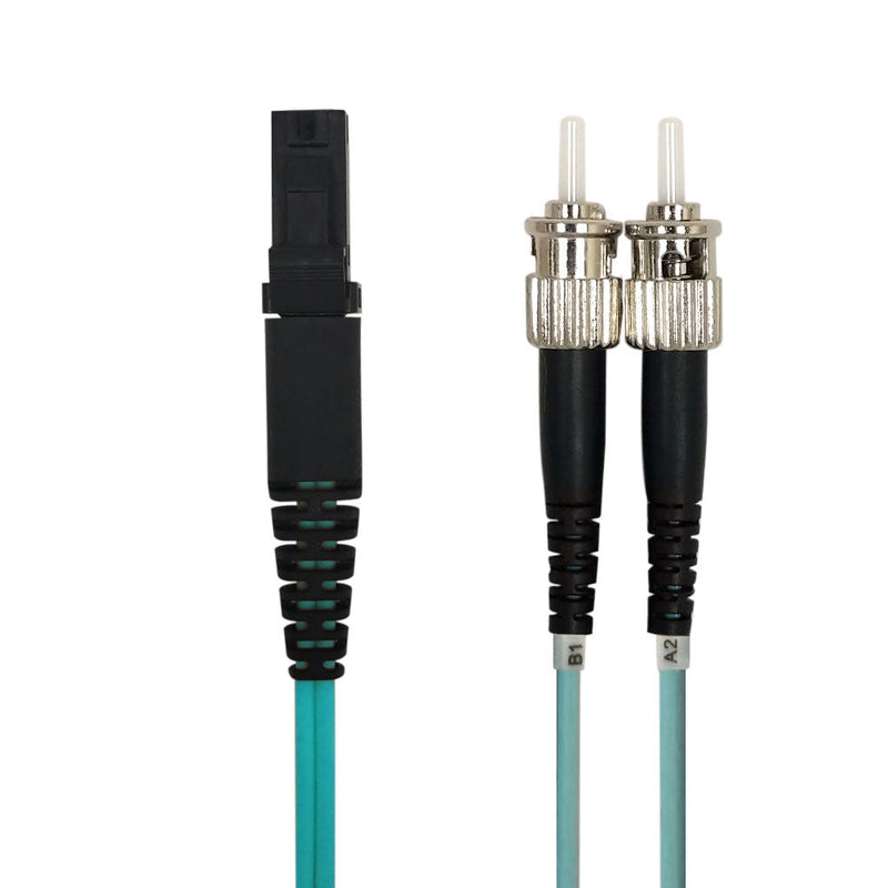 OM3 Multimode Duplex MTRJ/ST 50 Micron - Fiber Optic Patch Cable - 2mm Jacket - LSZH/OFNR