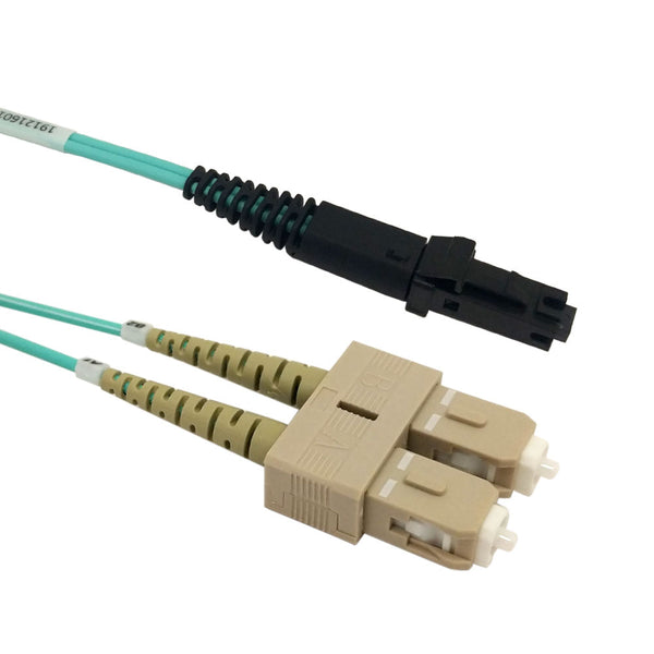 OM3 Multimode Duplex MTRJ/SC 50 Micron - Fiber Optic Patch Cable - 2mm Jacket - LSZH/OFNR